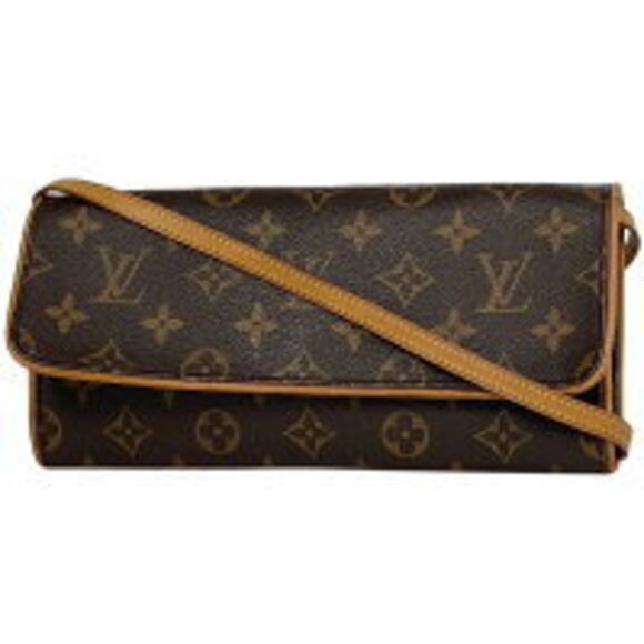 Louis Vuitton Handbags - Louis Vuitton Pochette Twin clutch shoulder bag Monogram Brown